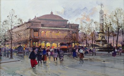 Place du Chatelet von Eugene Galien Laloue